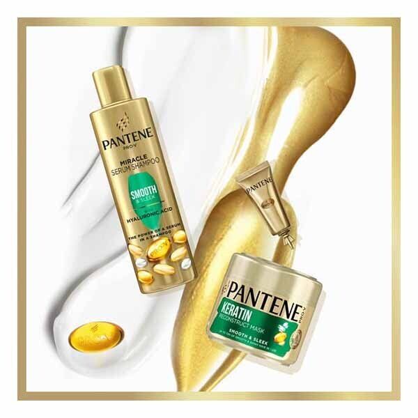 Pantene Smooth &amp;amp; Sleek Hair Mask, Dull And Frizzy Hair 300ml