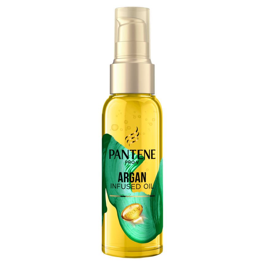 Pantene Smooth &amp;amp; Sleek Hair Oil, Anti Frizz Argan Oil