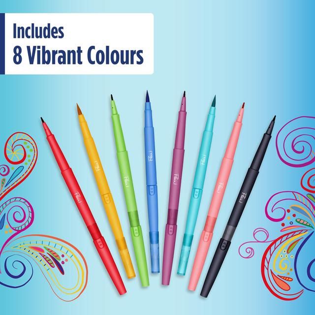 Paper Mate Flair 0.7mm Dual Brush Felt Tip Pens   8 per pack