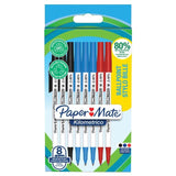 Paper Mate Kilometrico Mixed Ballpoint Pens   8 per pack