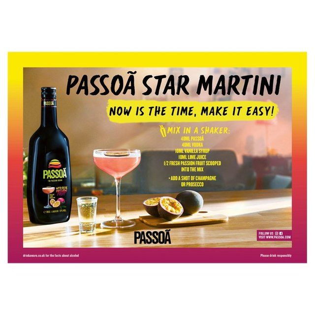 Passoa Passion Fruit Liqueur   70cl