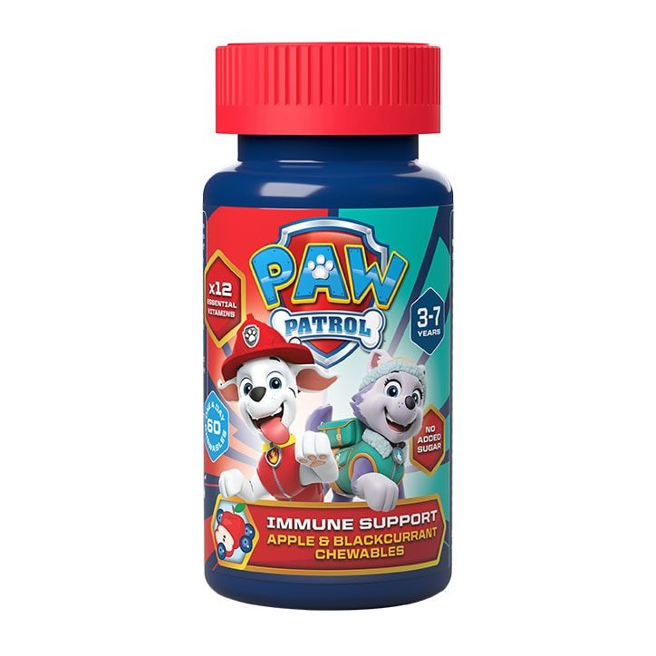 PAW Patrol Nickelodeon Immune Support Apple &amp;amp; Blackcurrant 60 Chewables