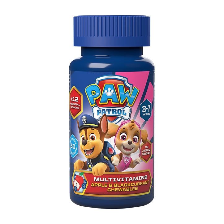 PAW Patrol Nickelodeon Multivitamins Apple &amp;amp; Blackcurrant 60 Chewables