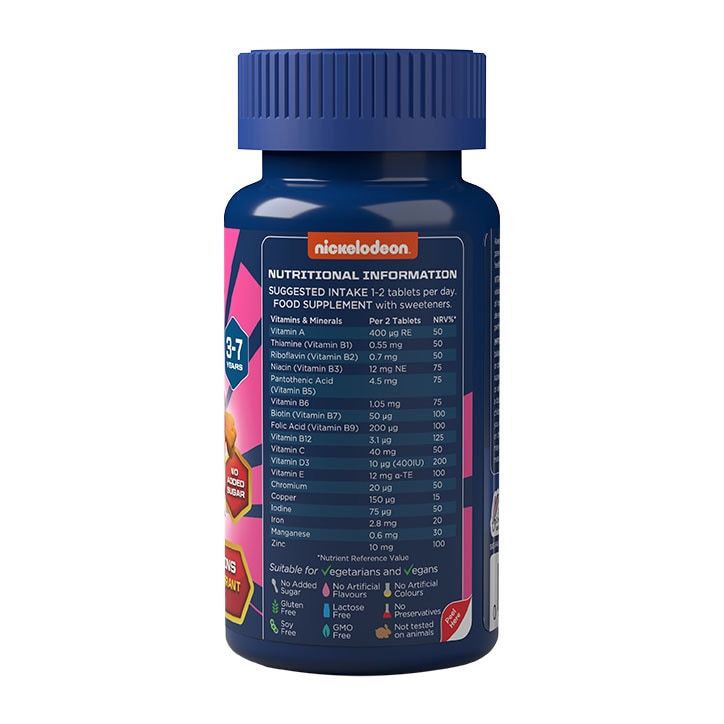 PAW Patrol Nickelodeon Multivitamins Apple &amp;amp; Blackcurrant 60 Chewables