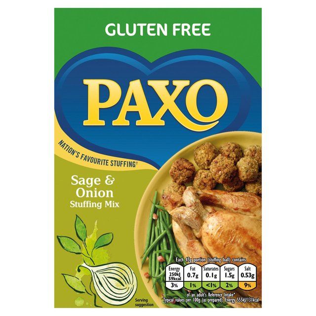 Paxo Gluten Free Sage &amp;amp; Onion Stuffing Mix   150g