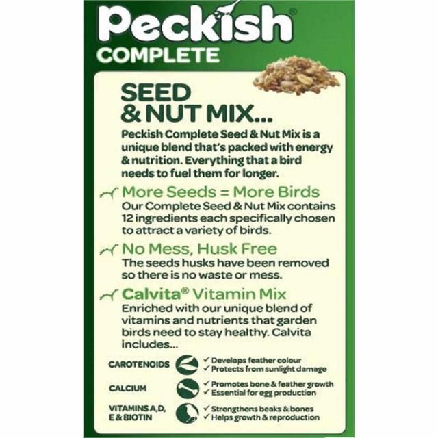 Peckish Complete Seed And Nut No Mess Wild Bird Food Mix   12.75kg
