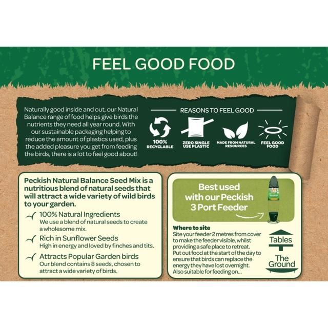 Peckish Natural Balance Seed Mix For Wild Birds   12.75kg