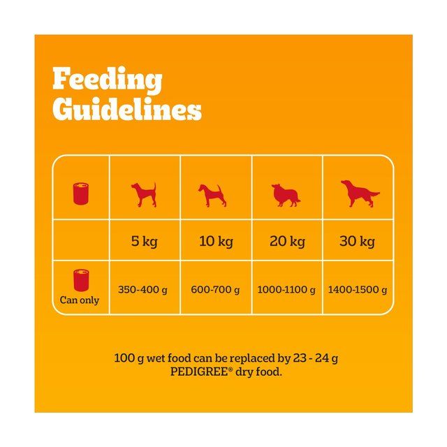 Pedigree Adult Wet Dog Food Tins Mixed in Loaf   6 x 400g