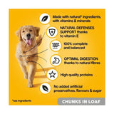 Pedigree Adult Wet Dog Food Tins Mixed in Loaf   6 x 400g