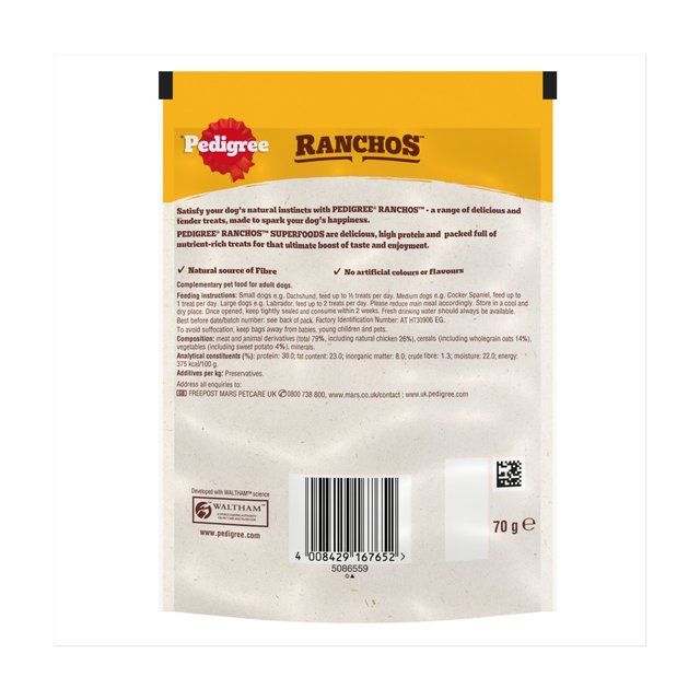 Pedigree Ranchos Superfoods with Chicken   70g