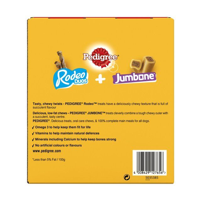 Pedigree Rodeo Duos &amp;amp; Jumbone Medium Dog Treats Mega Box    780g