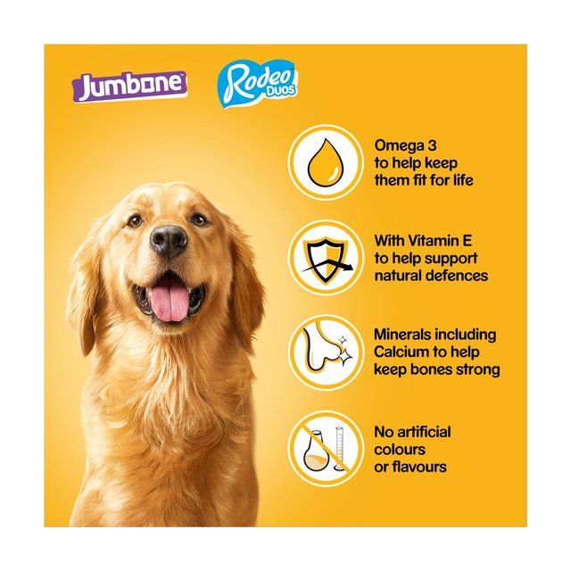 Pedigree Rodeo Duos &amp;amp; Jumbone Medium Dog Treats Mega Box    780g