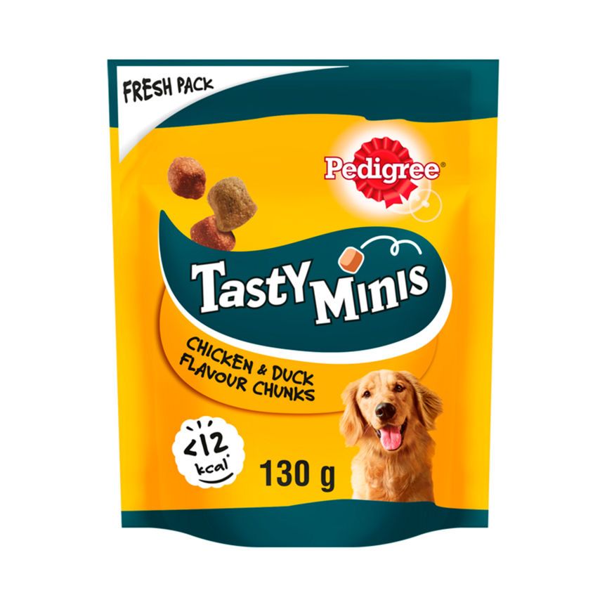 Pedigree Tasty Minis Adult Dog Treats Chicken &amp;amp; Duck Chewy Cubes
