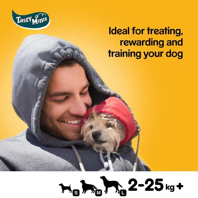 Pedigree Tasty Minis Cheese &amp;amp; Beef Nibbles Dog Treats   140g