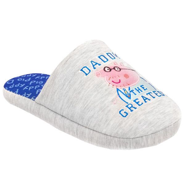 Peppa Pig Mens Daddy Slippers (7-8)