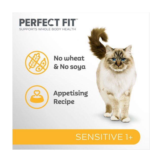 Perfect Fit Advanced Nutrition Sensitive Complete Dry Cat Food Turkey    750g