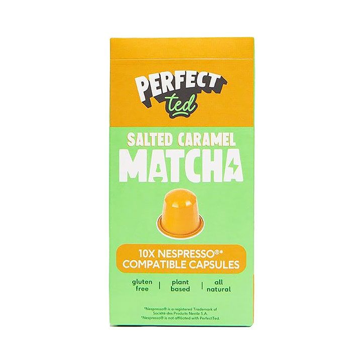 Perfect Ted Matcha Green Tea Powder Pods x10 Caramel