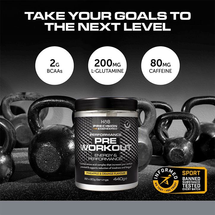 Performance Pre Workout Apple &amp;amp; Blackcurrant 440g