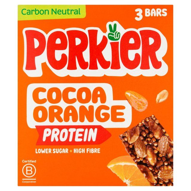 Perkier Cacao &amp;amp; Orange Protein Bars   3 x 35g