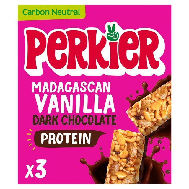Perkier Madagascan Vanilla &amp;amp; Dark Chocolate Bar   3 x 37g