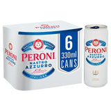 Peroni Nastro Azzurro Beer Lager Cans   6 x 330ml