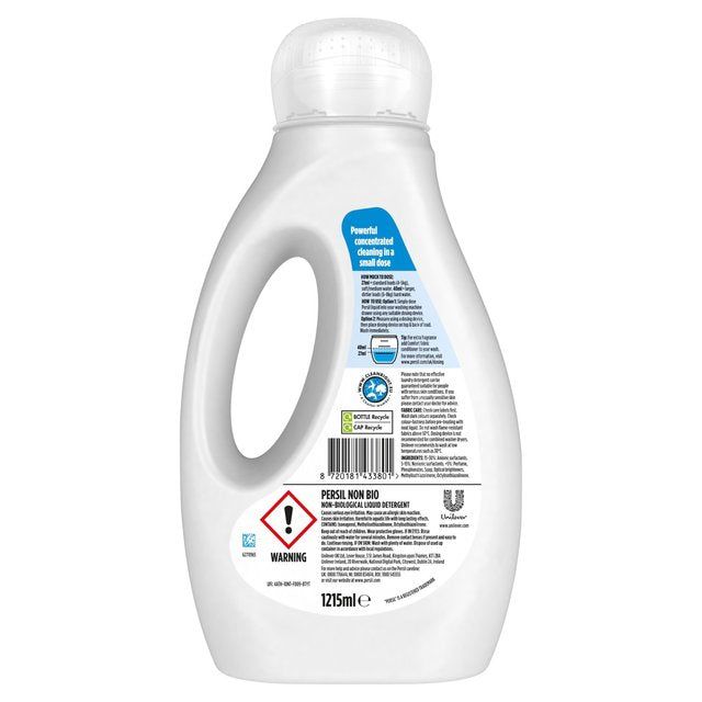 Persil Non Bio Liquid Laundry Washing Detergent 45 Washes   1200ml