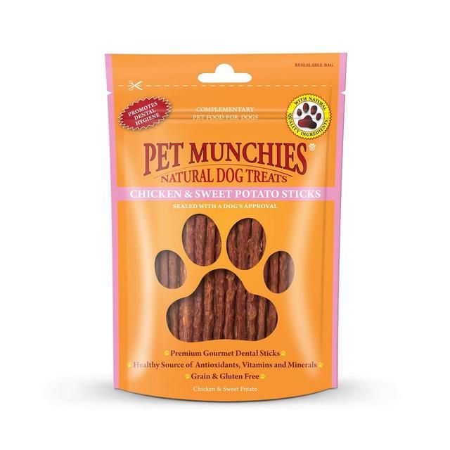 Pet Munchies Chicken &amp;amp; Sweet Potato Dog Treats   90g
