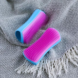 Pet Teezer De-shedding Dog Grooming Brush - Blue / Pink
