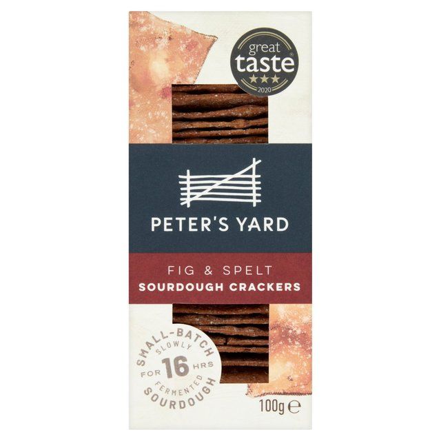 Peter's Yard Fig Sourdough Crackers   100g