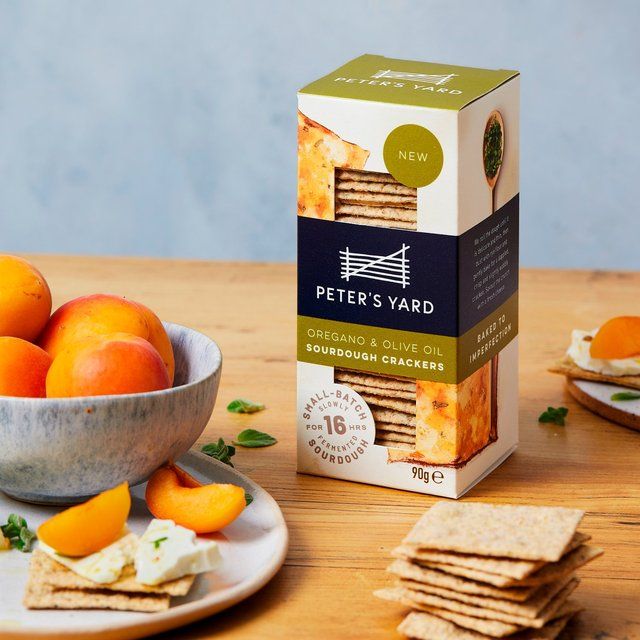 Peter's Yard Oregano &amp;amp; Olive Oil Sourdough Crackers   90g