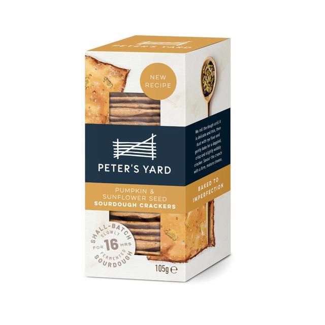 Peter's Yard Pumpkin &amp;amp; Sunflower Seed Sourdough Crackers   105g