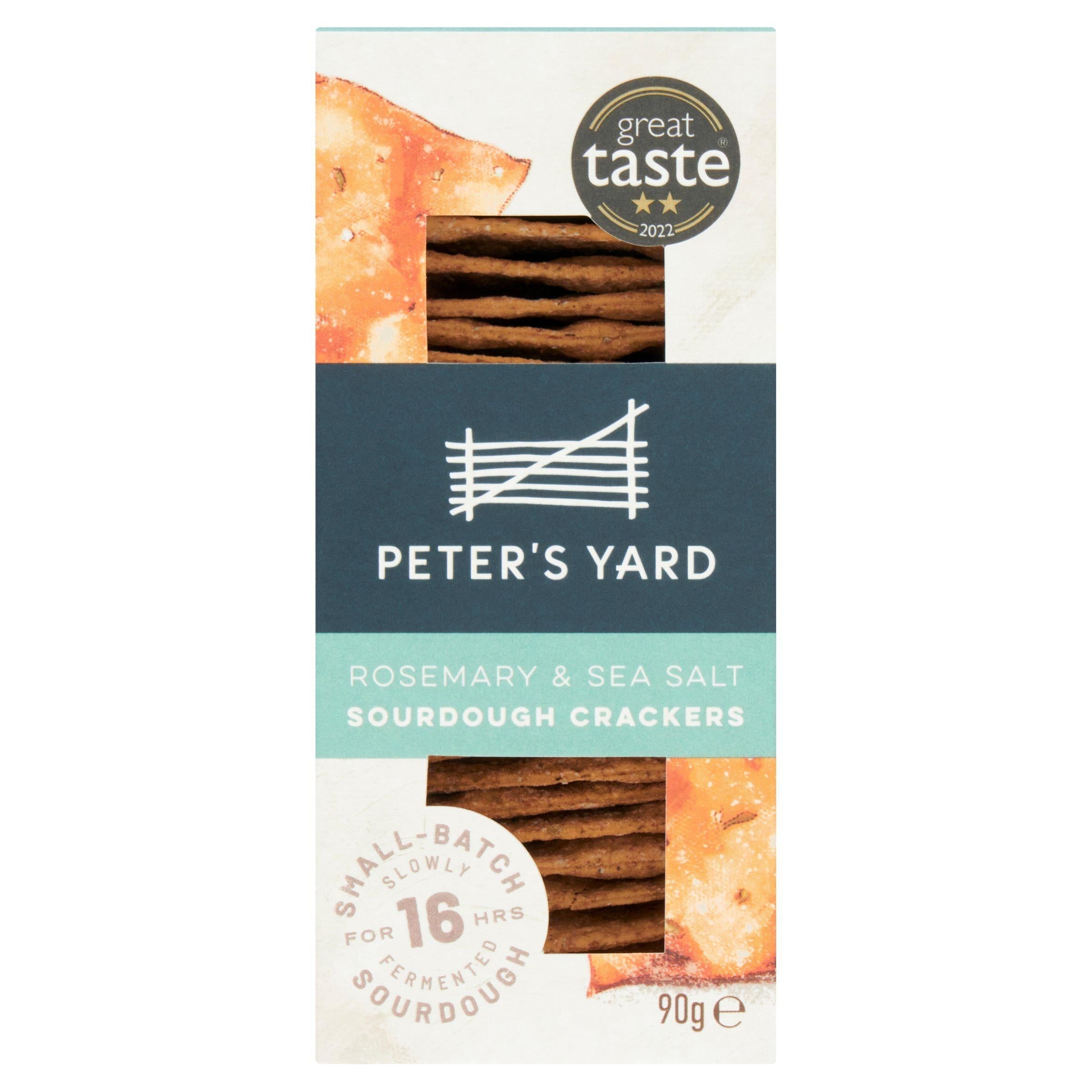 Peter's Yard Rosemary &amp;amp; Sea Salt Sourdough Crackers 90g