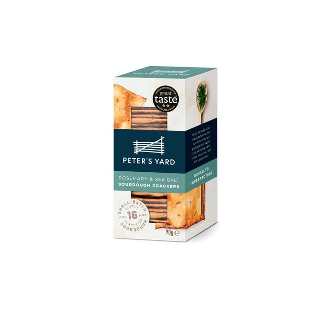 Peter's Yard Rosemary &amp;amp; Sea Salt Sourdough Crackers   90g