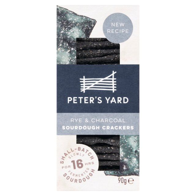 Peter's Yard Rye &amp;amp; Charcoal Sourdough Crackers   90g