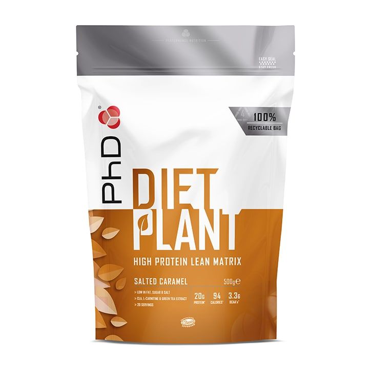 PhD Diet Plant Belgian Chocolate 500g Salted Caramel