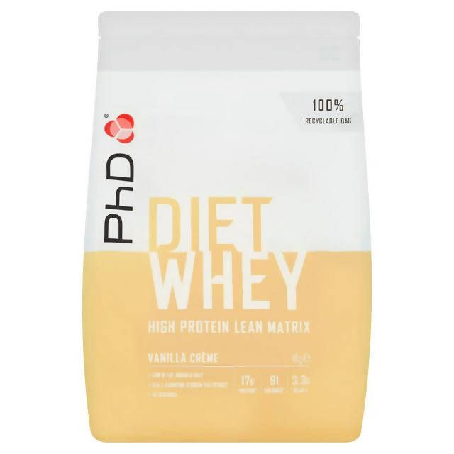 PhD Diet Whey Protein Powder - Vanilla Cr&amp;egrave;me (1kg)
