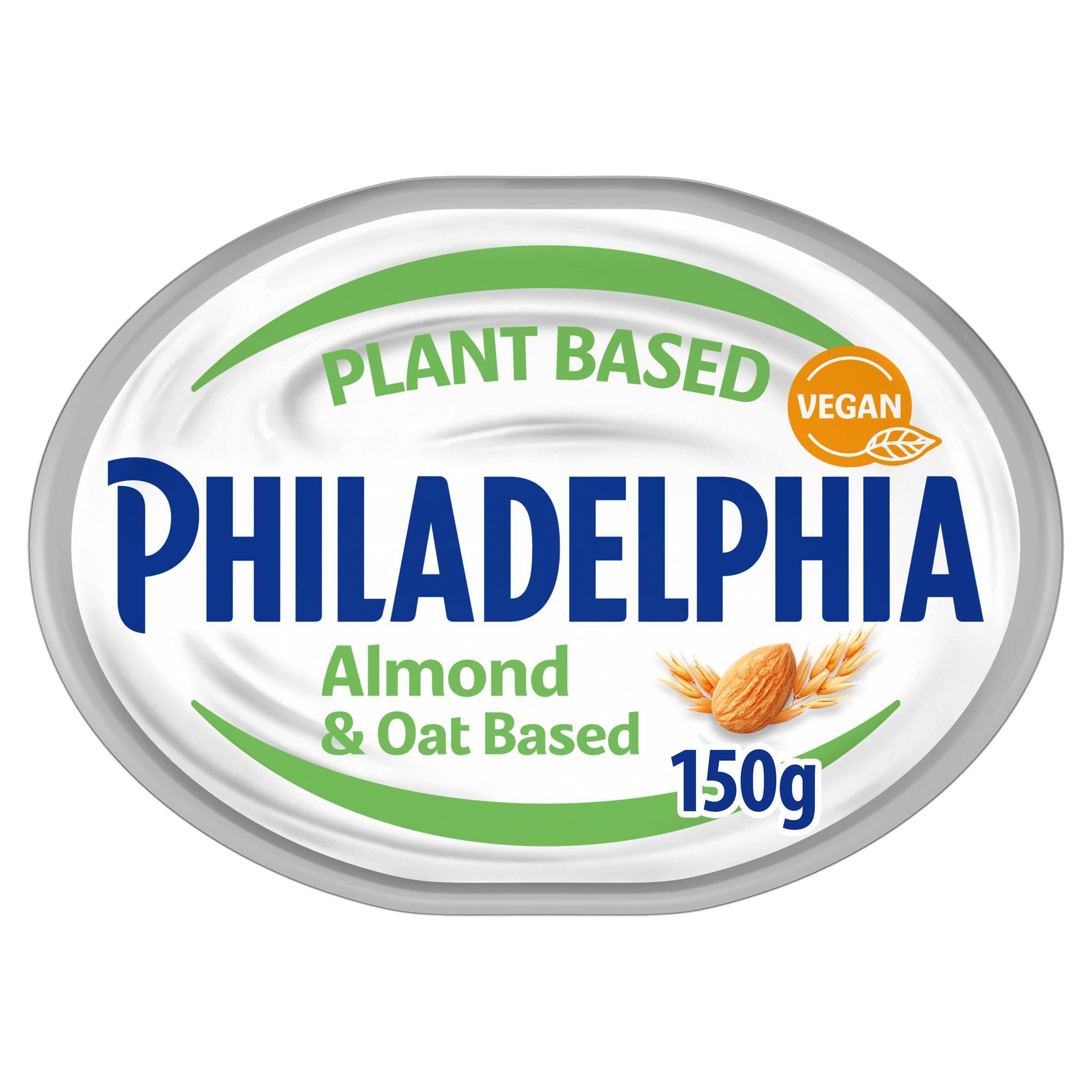 Philadelphia Vegan Almond &amp;amp; Oat Soft Cream Cheese Alternative 145g
