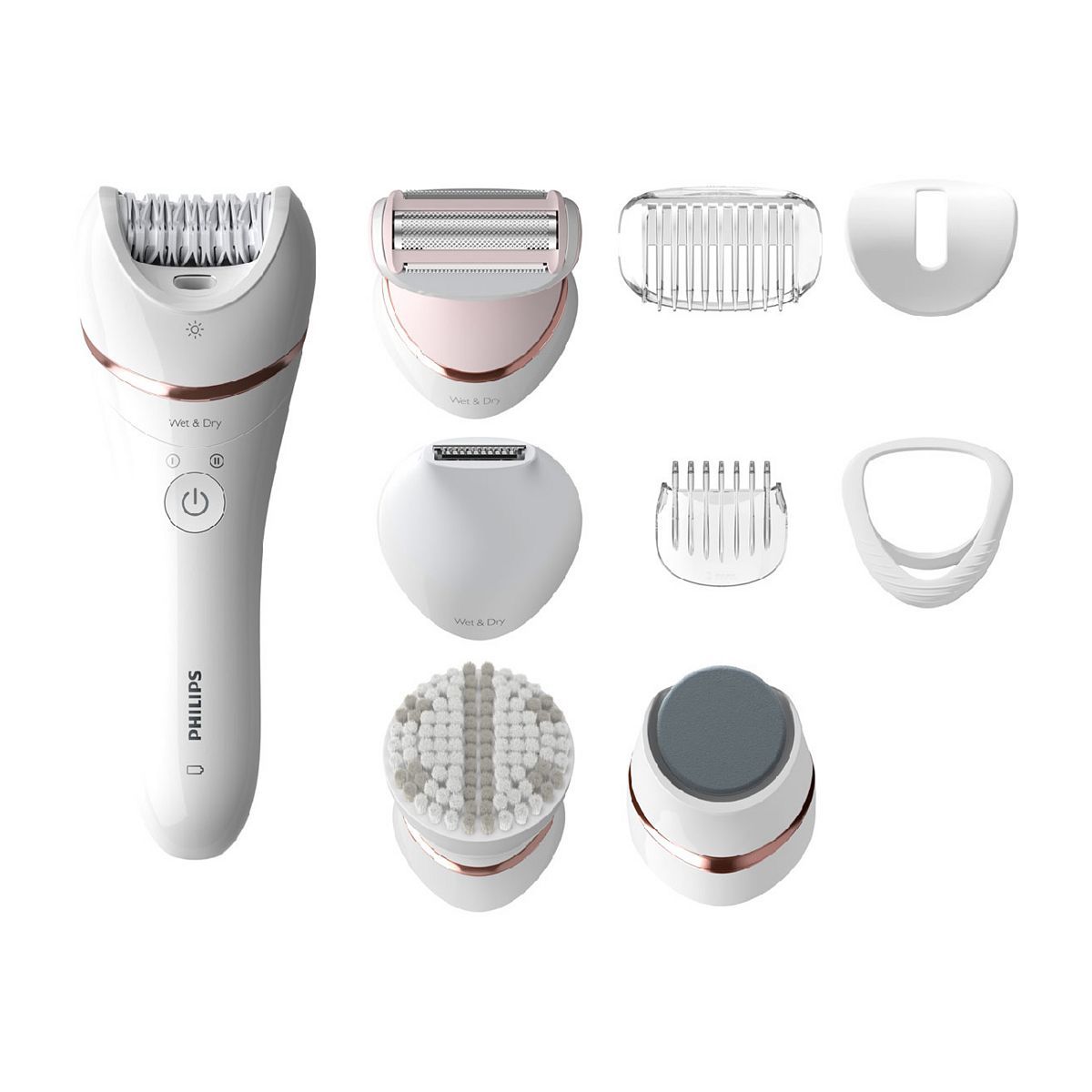 Philips Satinelle Wet &amp;amp; Dry Epilator Series 8000 BRE740/11
