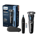 Philips Wet &amp;amp; Dry Electric Shaver Series 5000 with Pop-up Trimmer, Travel Case, Nose Trimmer and Full LED Display &amp;ndash; S5889/11