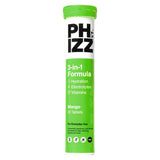 Phizz Mango 3-in-1 Hydration, Electrolytes and Vitamins Effervescent Tablets - 20 Tablets