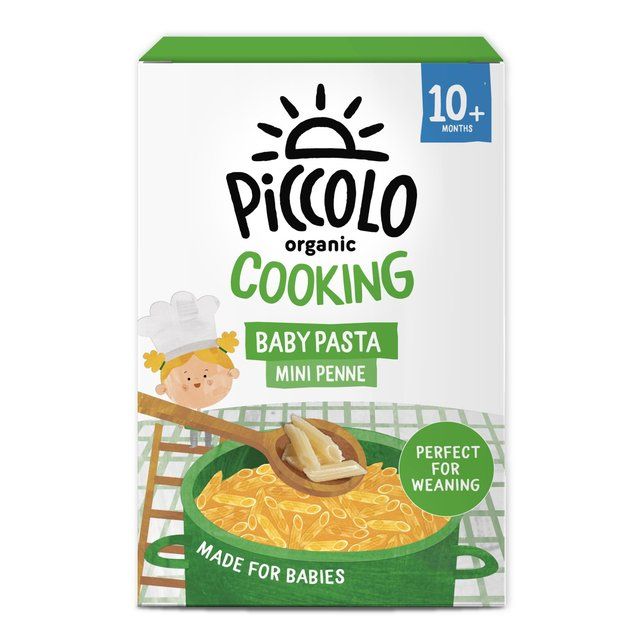 Piccolo Cooking Organic Mini Pasta Penne +10 months Baby &amp;amp; Toddler   200g