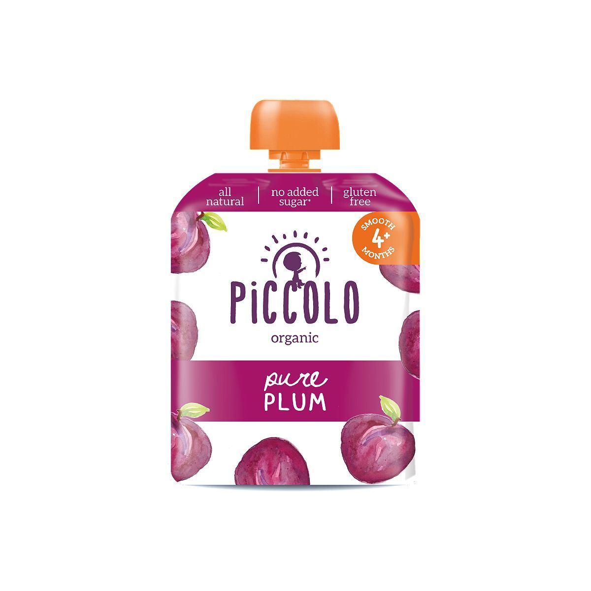 Piccolo Fruit Pouch Plum Stage 1 - 70g&amp;nbsp;&amp;nbsp;&amp;nbsp;&amp;nbsp;&amp;nbsp;