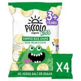 Piccolo Kids Popped Chips Sour Cream &amp;amp; Chive Multipack   4 x 20g