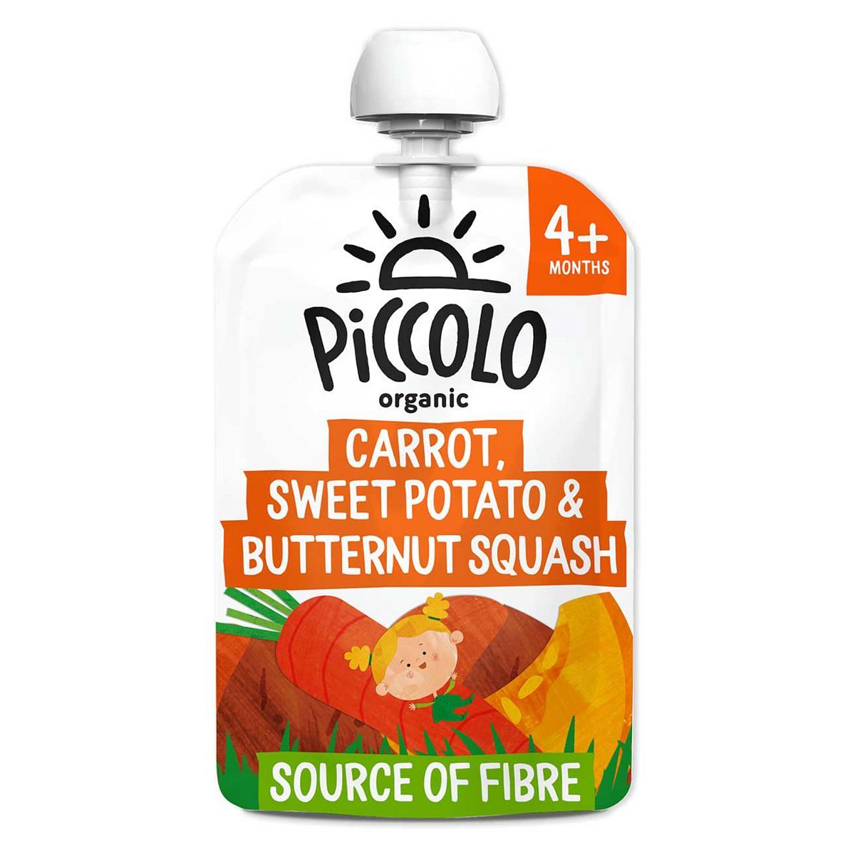 Piccolo Organic Carrot, Sweet Potato &amp;amp; Butternut Squash 100g (100% Veg) 4 Months+