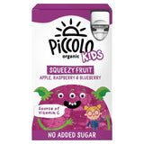 Piccolo Organic Kids Squeezy Fruit Apple Raspberry &amp;amp; Blueberry   4 x 90g