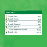 Piccolo Organic Pear, Apple &amp;amp; Spring Greens 4m+ 100g