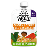 Piccolo Organic Spring Vegetables &amp;amp; Chicken Casserole with Rice &amp;amp; A hint Tarragon 130g 7 Months+