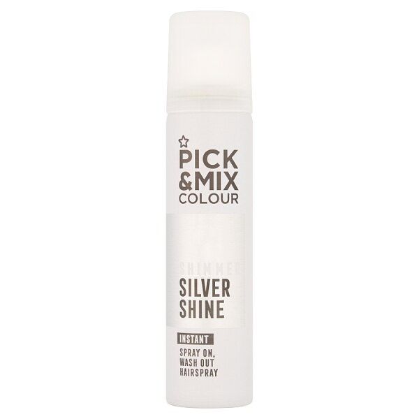 Pick &amp;amp; Mix Colour Hair Spray Silver 75ml
