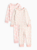 Pink Cloud &amp;amp; Floral Print Pyjama Set 2 Pack 6-9 months