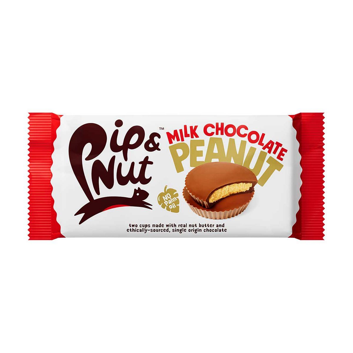 Pip &amp;amp; Nut Milk Chocolate Peanut Butter Cups - 34g
